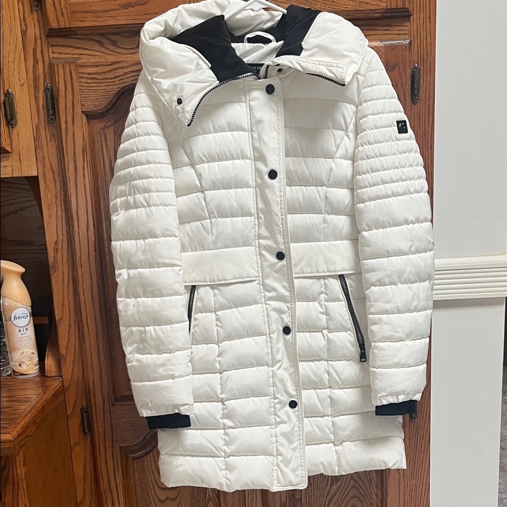 Kenneth Cole Women's White Puffer Coat